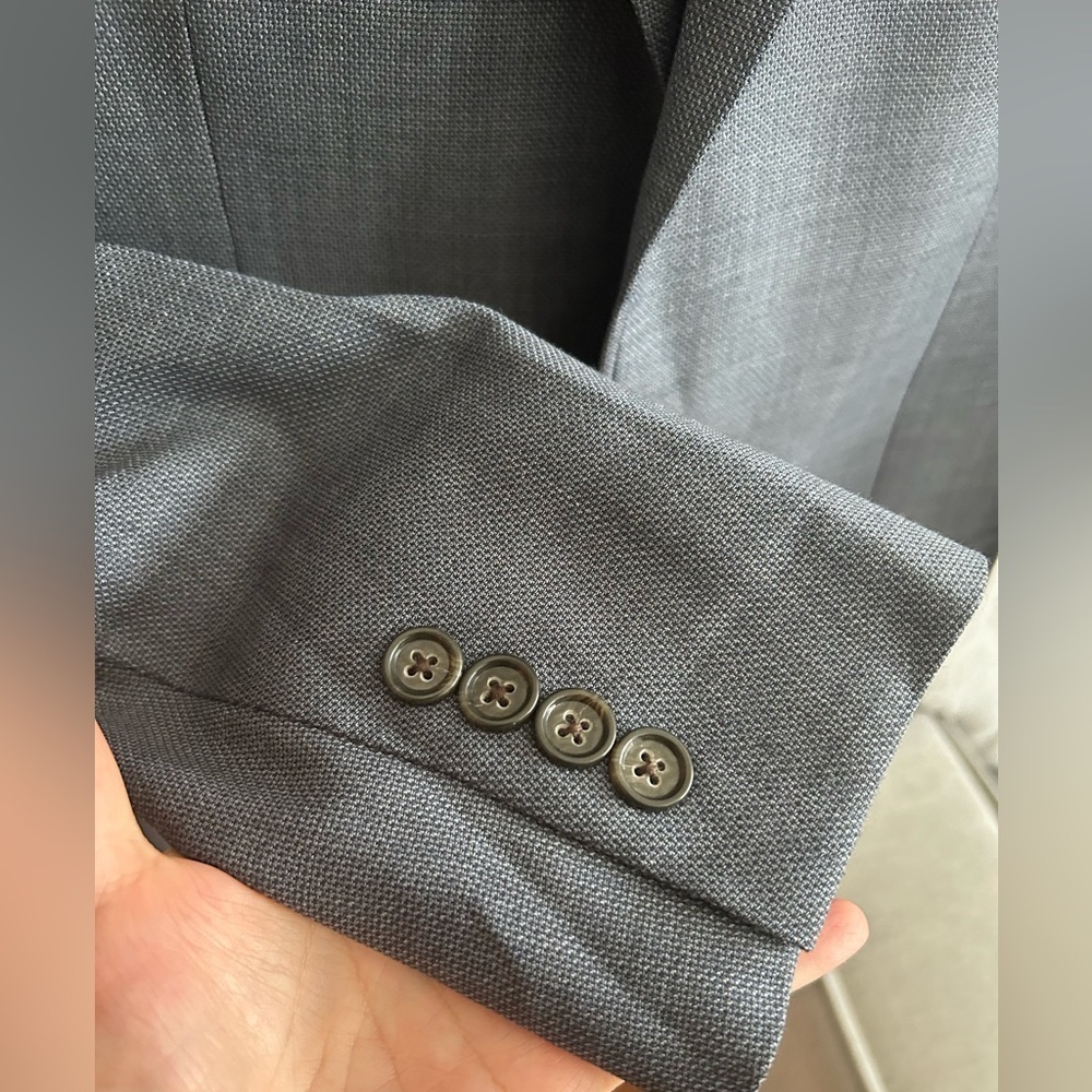 Banana Republic Marzotto Sport Jacket Blazer Wool Blue 36R Old Money Slim Fit - Picture 2 of 16